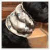 Snood - Protection for long ears - Grey Lily of the Valley pattern