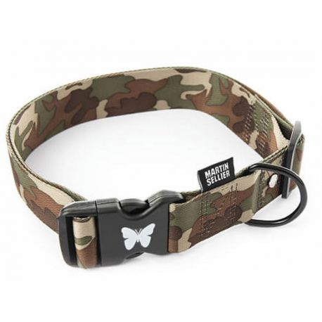 Collier camouflage marron
