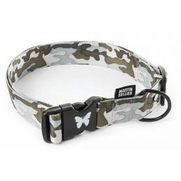Dog collar grey camouflage 