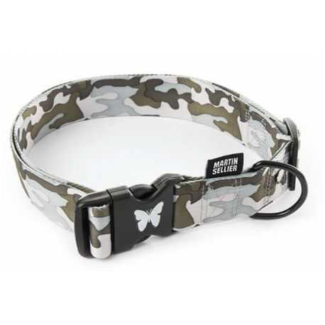 Collier camouflage gris