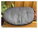 Coussin ovale gris 