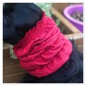 Snood - Cagoule protection oreilles tombantes - Motif design "Red Chic" 