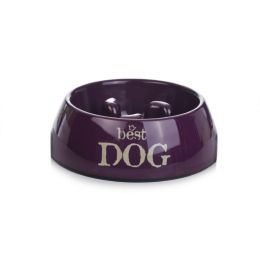 Gamelle "Best Dog" violet