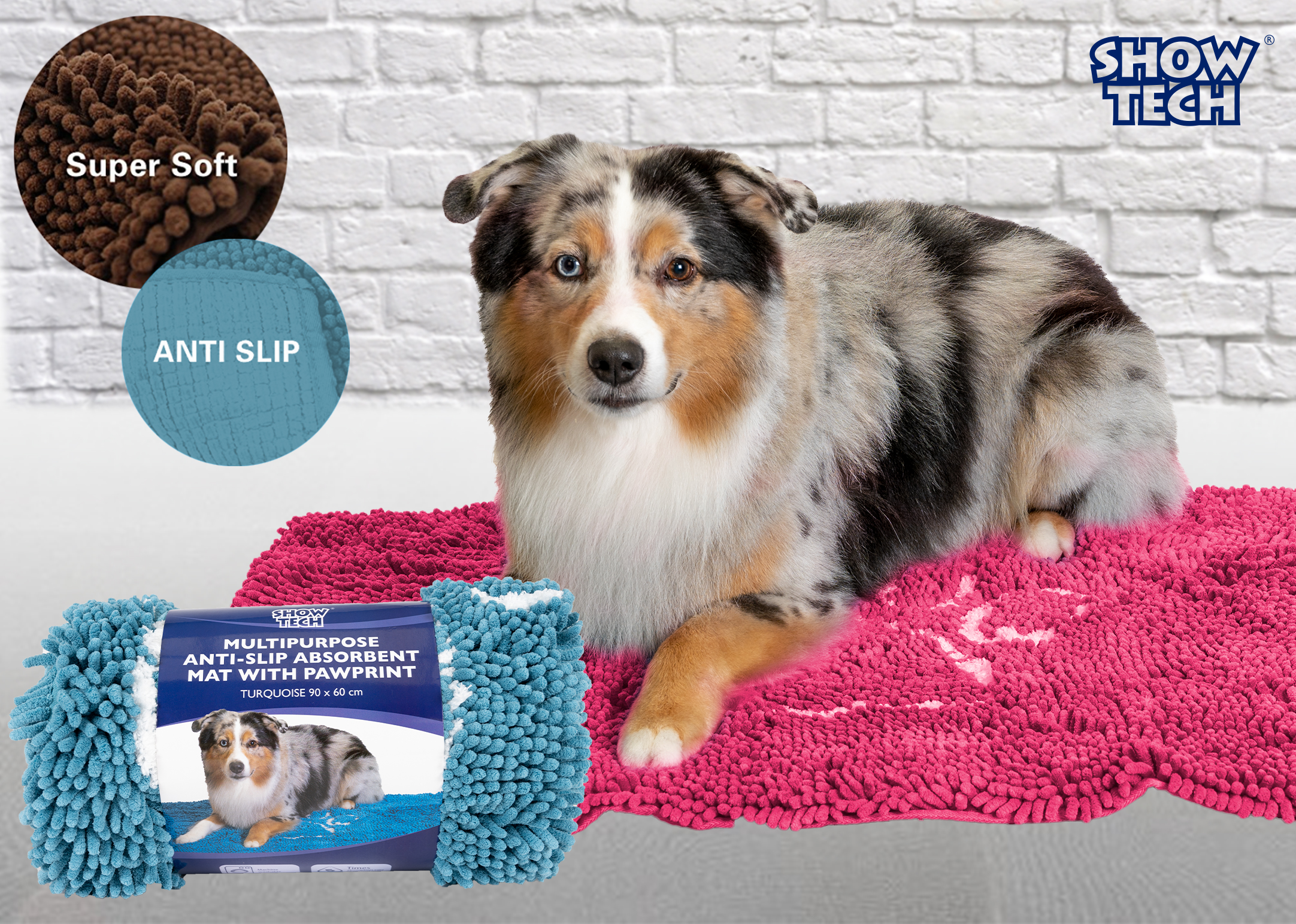 Tapis antidérapant multifonctionnel absorbant - All4yourpets