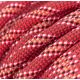 Laisse fait main - en corde type alpinisme - ultra-résistant - Modèle "Red Passion" - Ep : 10 mm