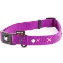 Adjustable collar, pink cross pattern