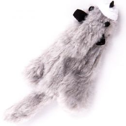Crushed plush toy, without filling, fox