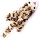 Crushed plush toy, without filling, leopard