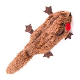 Crushed plush toy, without filling, mongoose