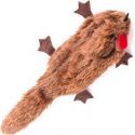 Crushed plush toy, without filling, mongoose