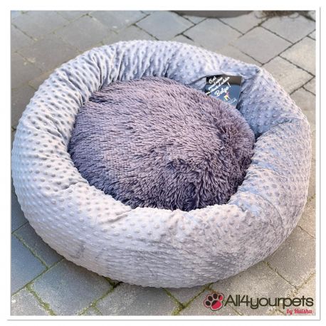 Corbeille apaisante et ultra-douce de haute qualité, finition «&nbsp;sweet bubble&nbsp;» - Couleur : PM-04 - Gris moyen
