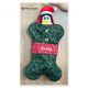 Chaussette de Noël entièrement avec jouet de Noël et friandises réalisée à la main - Motif Classy Christmas"