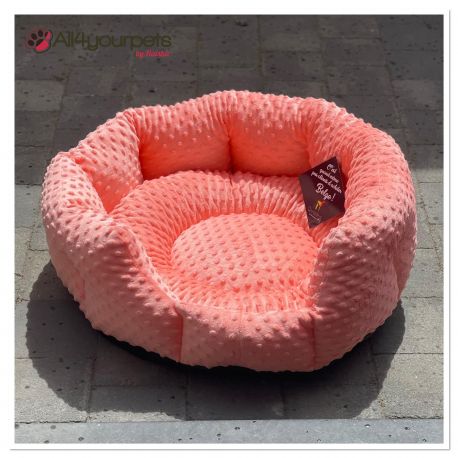 Corbeille haute "Cocoon " ultra-douce de haute qualité&nbsp;- Fabrication belge - Couleur : PM-013 - Rose saumon