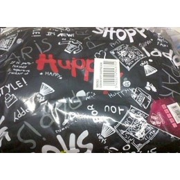 Oval Cushion - 60 cm - Black with tags patterns