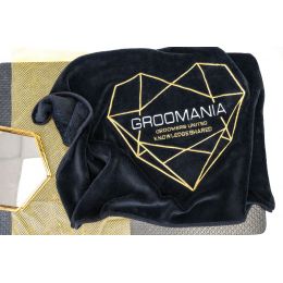 Show Groomania Ltd Edition Serviette en Fleece Noir 56 x 90 cm