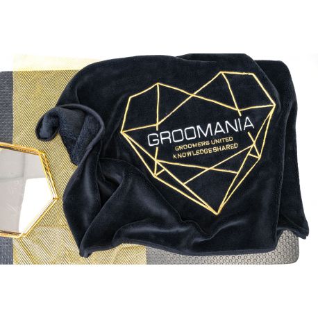 Show Groomania Ltd Edition Serviette en Fleece Noir 56 x 90 cm