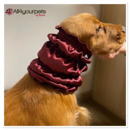 Snood - Cagoule protection oreilles tombantes - Motif "Red Wine"